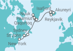 Itinerario del Crucero De Reykjavik a Nueva York - Explora Journeys