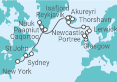 Itinerario del Crucero De Glasgow a Nueva York - Explora Journeys