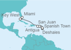 Itinerario del Crucero Navidad en Caribe - Explora Journeys