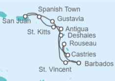 Itinerario del Crucero Caribe Oriental - Explora Journeys