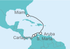 Itinerario del Crucero Caribe Sur - Explora Journeys