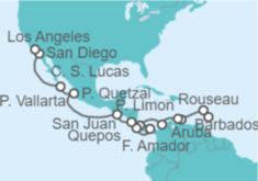 Itinerario del Crucero Caribe Sur y Pacífico Oriental - Explora Journeys