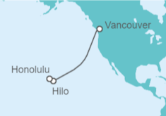 Itinerario del Crucero De Vancouver a Honolulu - Explora Journeys
