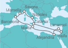 Itinerario del Crucero  Chipre, Egipto - Costa Cruceros