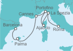 Itinerario del Crucero Italia, Francia, España - Celebrity Cruises