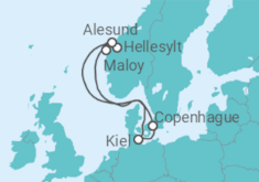 Itinerario del Crucero Esplendor de Noruega  - MSC Cruceros
