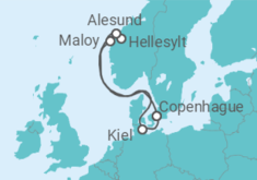 Itinerario del Crucero Esplendor de Noruega - MSC Cruceros