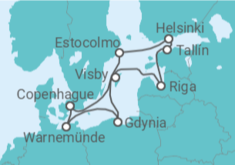 Itinerario del Crucero Alemania, Polonia, Suecia, Letonia, Estonia, Finlandia - MSC Cruceros