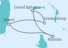 Itinerario del Crucero Bahamas - NCL Norwegian Cruise Line