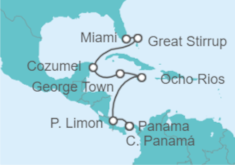 Itinerario del Crucero Canal de Panamá: Cozumel y Jamaica - NCL Norwegian Cruise Line