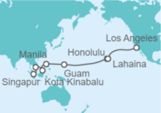 Itinerario del Crucero Navegando por el Pacífico - Carnival Cruise Line