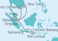 Itinerario del Crucero Malasia, Vietnam - NCL Norwegian Cruise Line