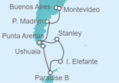 Itinerario del Crucero América del Sur: Argentina y Chile - NCL Norwegian Cruise Line