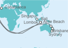 Itinerario del Crucero Australia - Carnival Cruise Line