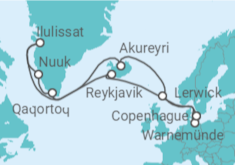 Itinerario del Crucero Islandia y Groenlandia  - MSC Cruceros