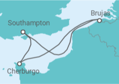 Itinerario del Crucero Francia, Bélgica - MSC Cruceros