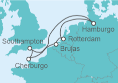 Itinerario del Crucero Norte de Europa - AIDA