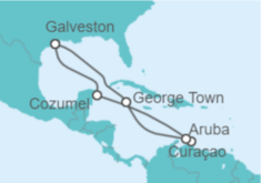 Itinerario del Crucero México, Curaçao, Aruba, Islas Caimán - Royal Caribbean