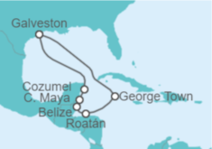 Itinerario del Crucero México, Belice, Honduras, Islas Caimán - Royal Caribbean