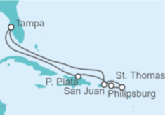 Itinerario del Crucero Puerto Rico, Saint Maarten, Islas Vírgenes - EEUU - Royal Caribbean