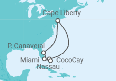 Itinerario del Crucero Estados Unidos (EE.UU.), Bahamas - Royal Caribbean