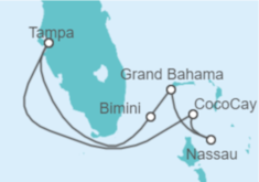Itinerario del Crucero Bahamas - Royal Caribbean