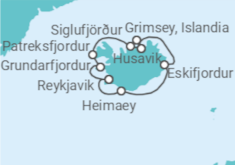 Itinerario del Crucero Islandia - Seabourn