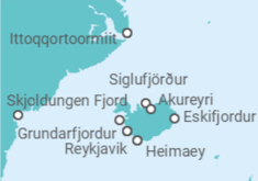 Itinerario del Crucero Islandia - Seabourn