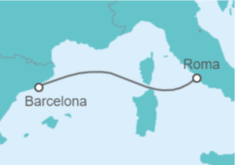 Itinerario del Crucero Italia - MSC Cruceros