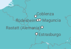 Itinerario del Crucero El Rin esencial  - CroisiEurope