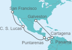 Itinerario del Crucero De San Francisco al Canal de Panamá - Carnival Cruise Line