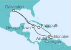 Itinerario del Crucero Caribe Sur - Carnival Cruise Line