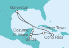 Itinerario del Crucero Caribe Occidental - Carnival Cruise Line