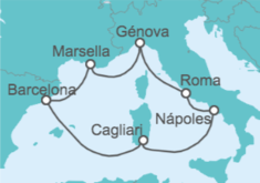 Itinerario del Crucero Un mar, mil historias  - Costa Cruceros