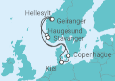 Itinerario del Crucero Tierra de los Vikingos  - Costa Cruceros