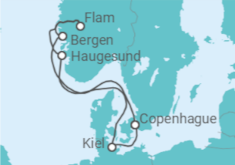 Itinerario del Crucero Tierra de los Vikingos  - Costa Cruceros