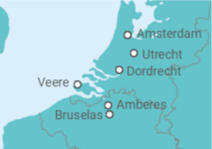 Itinerario del Crucero Holanda, Bélgica - AmaWaterways