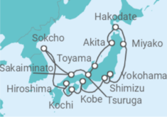 Itinerario del Crucero Japón - Holland America Line