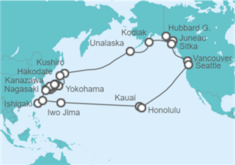 Itinerario del Crucero Majestuoso Japón - Holland America Line