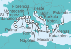 Itinerario del Crucero Desde Venecia (Italia) a Pireo (Atenas) - Oceania Cruises