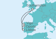 Itinerario del Crucero Costa Atlántica e Iberia - Cunard