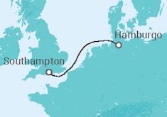 Itinerario del Crucero Minicrucero: Londres - Hamburgo - Cunard