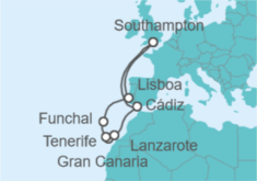 Itinerario del Crucero Las Islas Canarias - Cunard