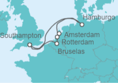 Itinerario del Crucero Norte de Europa - Cunard