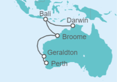 Itinerario del Crucero Momentos Mágicos en Australia - Cunard