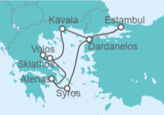 Itinerario del Crucero Grecia, Turquía - Hapag-Lloyd Cruises