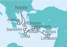 Itinerario del Crucero Grecia, Turquía, Chipre - Hapag-Lloyd Cruises