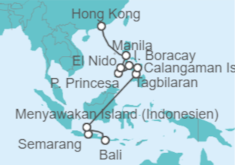 Itinerario del Crucero Desde Benoa (Bali, Indonesia) a Hong Kong (China) - Hapag-Lloyd Cruises