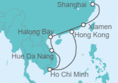 Itinerario del Crucero Vietnam, China - Hapag-Lloyd Cruises