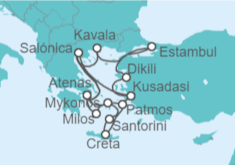 Itinerario del Crucero Grecia, Turquía - Celestyal Cruises